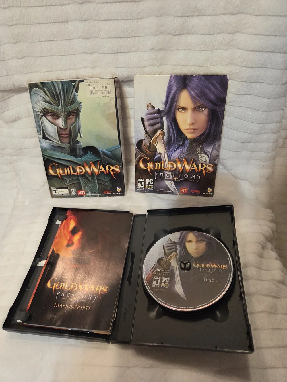 Guild Wars And Guild Wars Factions PC Game Lot